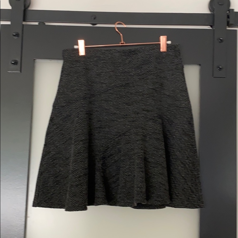 Loft Grey Chevron Skirt
